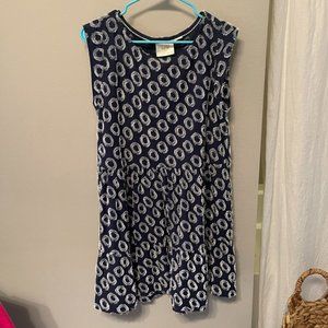 Anthropologie Navy Blue Sundress